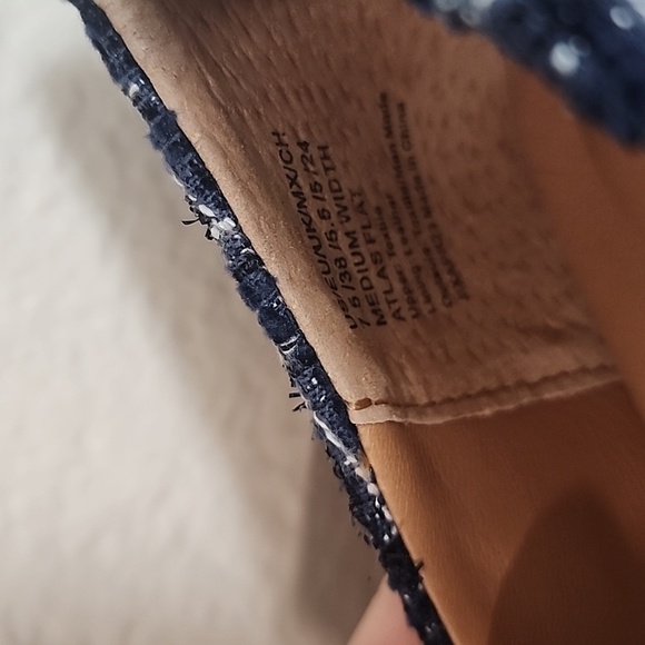 Gentle Souls by Kenneth Cole Blue Tweed Atlas Shoes 7.5 - Picture 9 of 10